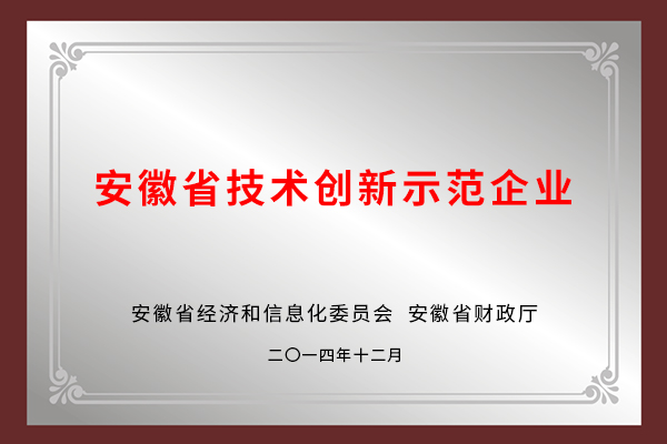 安徽省技术创新示范企业